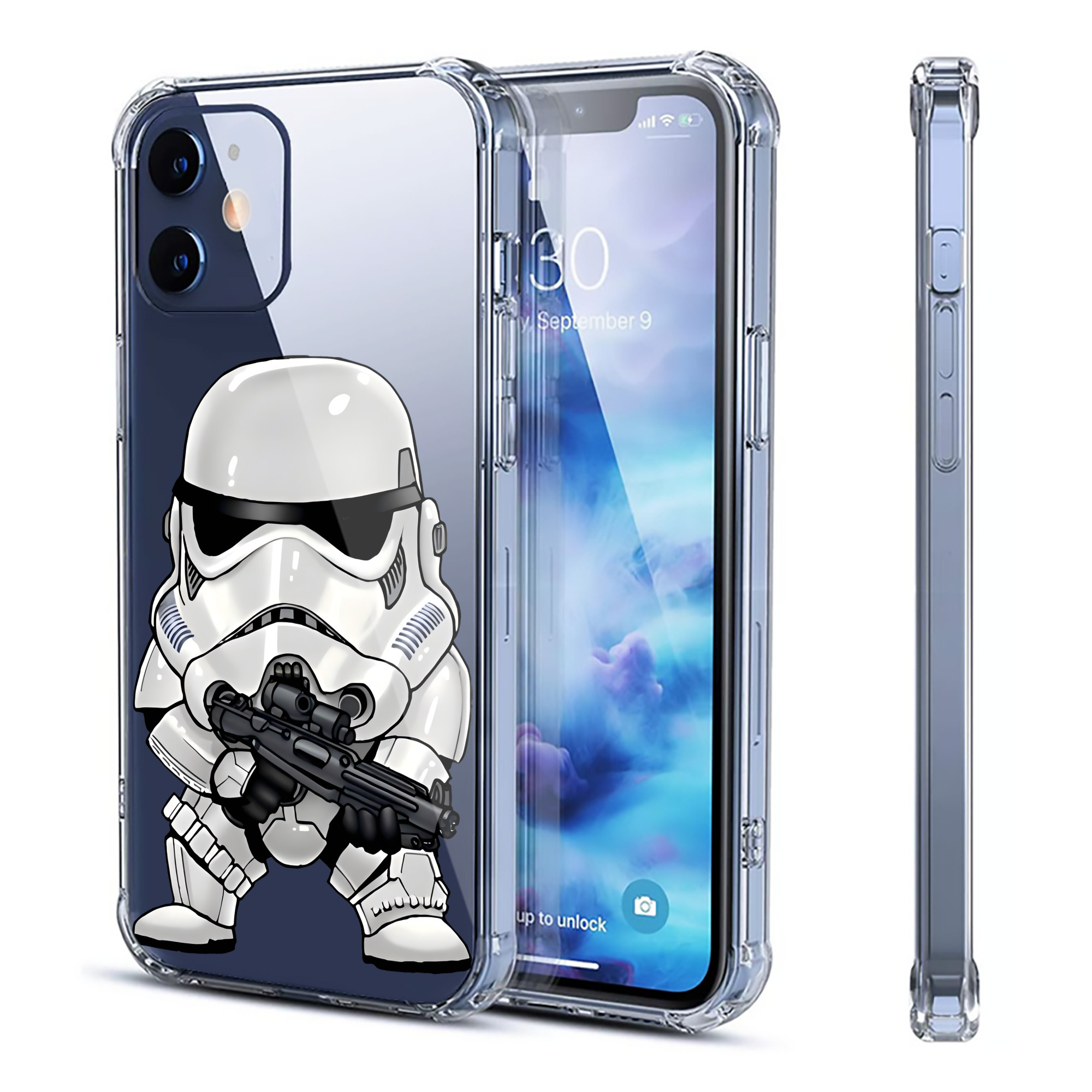 （画像用） スター・ウォーズ Star Wars 【iPhone 12シリーズ対応】透明スマホケース（クリアソフトケース）